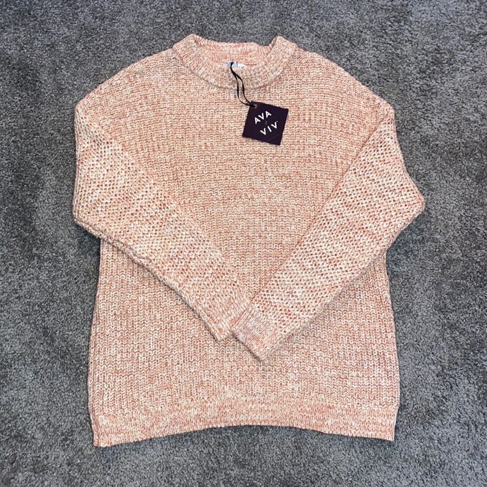 Ava & Viv Sweater from Target Pink and White